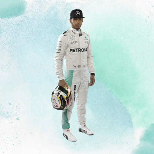 Lewis Hamilton 2016 Mercedes-Benz F1 Replica Racing Suit - view 2