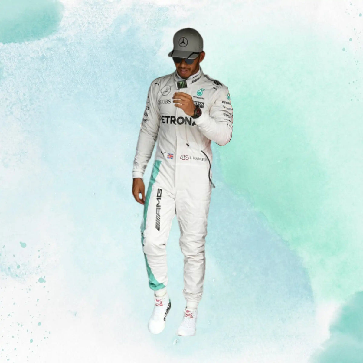 Lewis Hamilton 2017 Mercedes-Benz F1 Team Replica Racing Suit - view 2