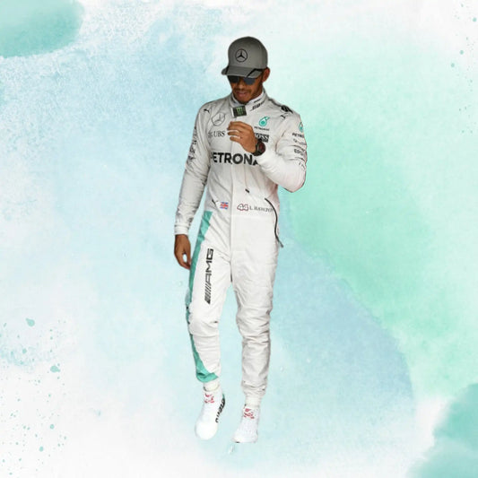 Lewis Hamilton 2017 Mercedes-Benz F1 Team Replica Racing Suit - view 2