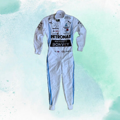 Lewis Hamilton 2019 Mercedes AMG Petronas F1 Replica Embroidery Race Suit - view 1