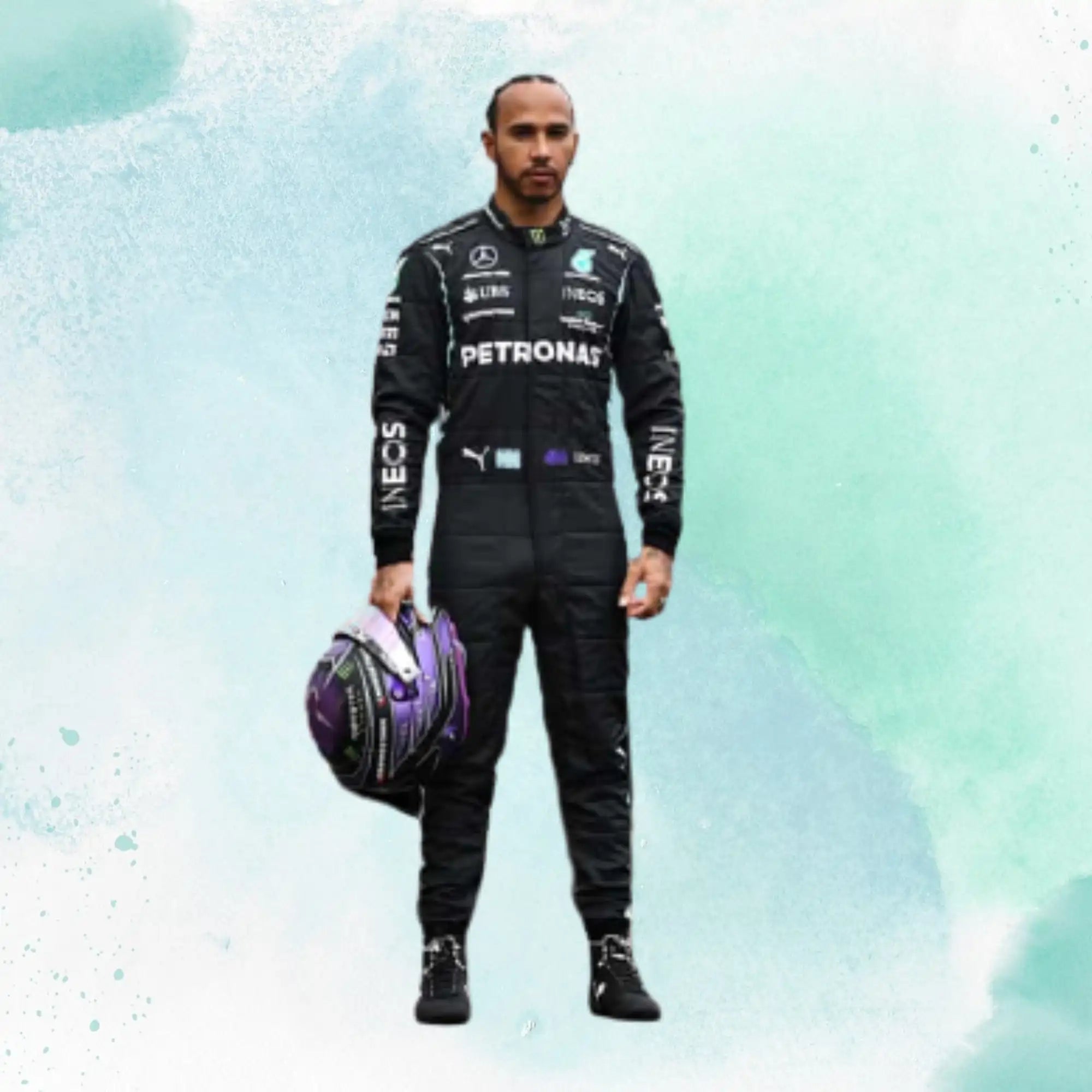 Lewis Hamilton 2020 F1 Mercedes Benz AMG Replica Racing Suit - view 1