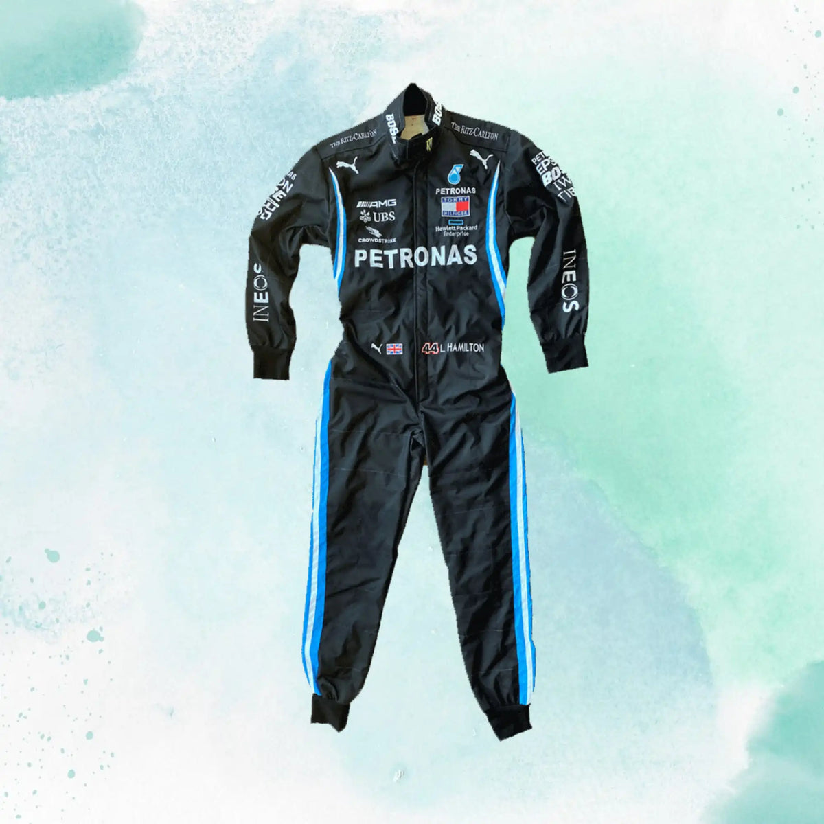 Lewis Hamilton 2020 F1 Replica Embroidery Race Suit - view 3