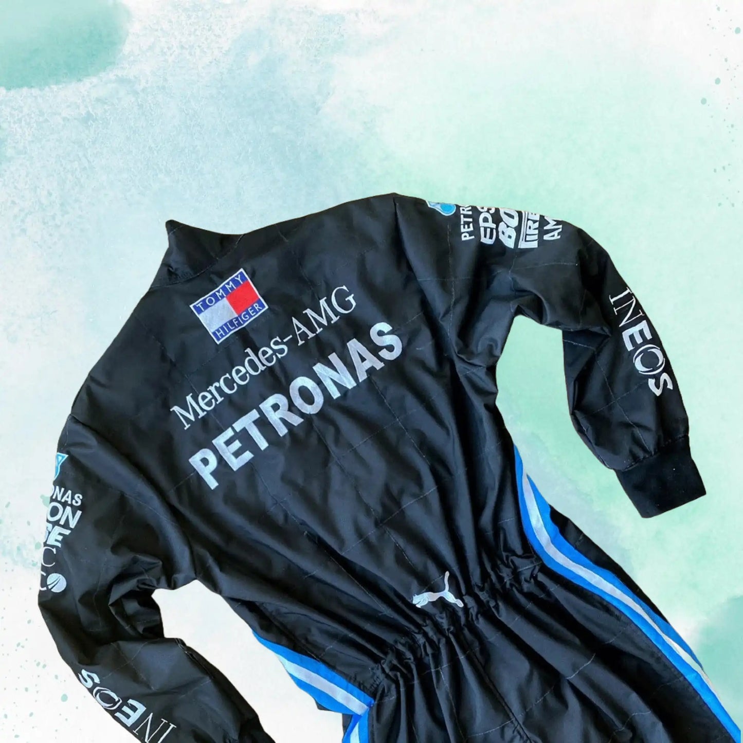 Lewis Hamilton 2022 F1 Mercedes AMG Petronas Replica Embroidery Race Suit - view 2