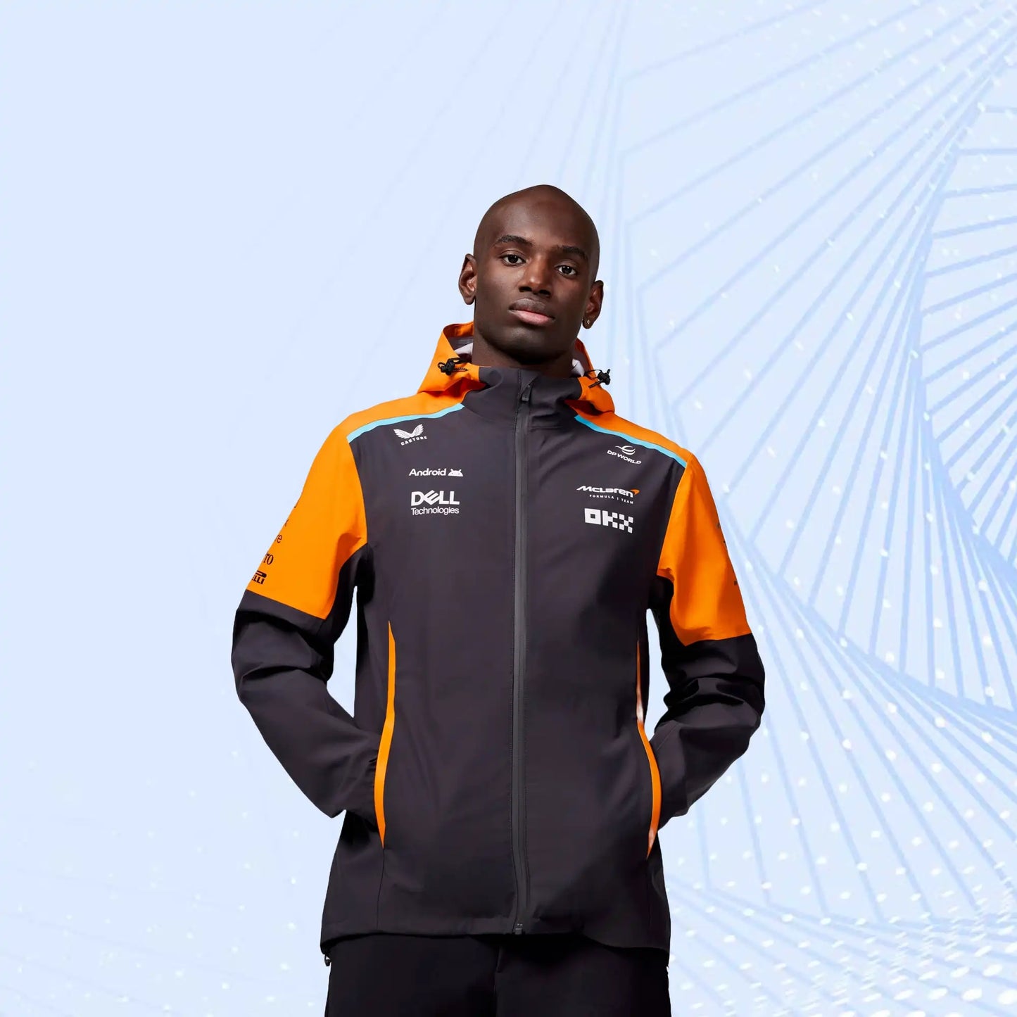McLaren 2024 Official Teamwear Lightweight Rain Jacket Formula 1 - view 1