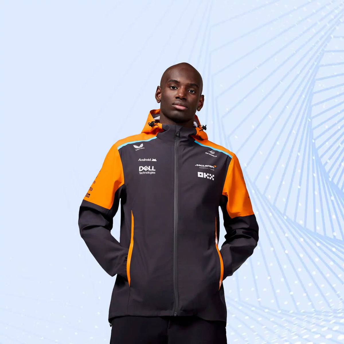 McLaren 2024 Official Teamwear Lightweight Rain Jacket Formula 1 - view 1
