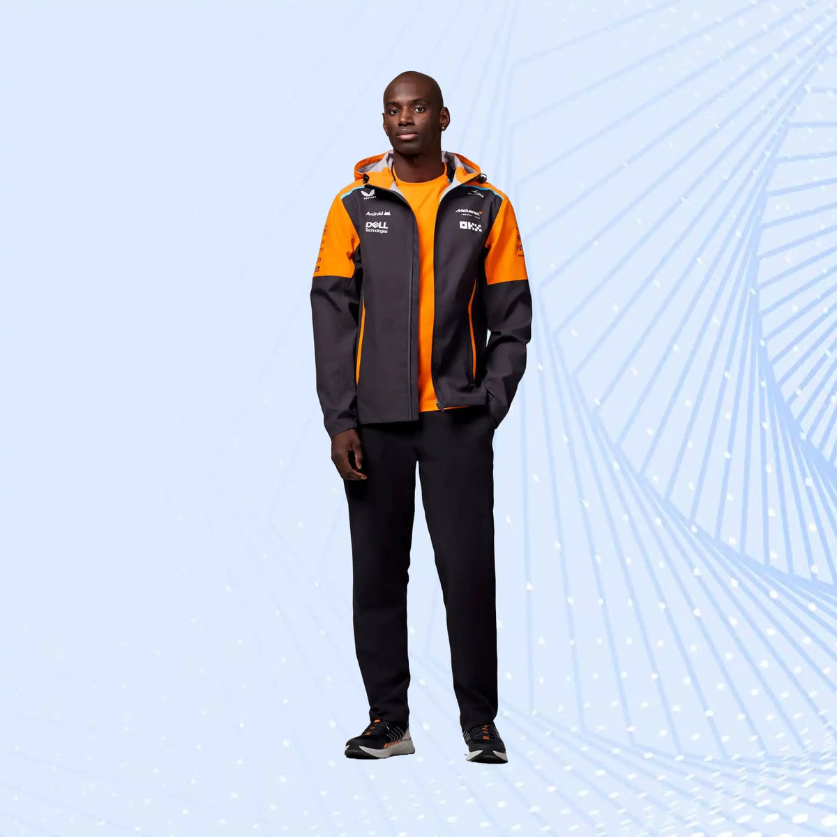 McLaren 2024 Official Teamwear Lightweight Rain Jacket Formula 1 - view 3
