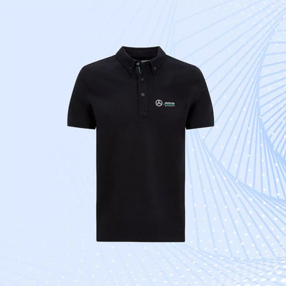Mercedes AMG Petronas Essentials Formula 1 Team Classic F1 Team Wear Polo- Black - view 1