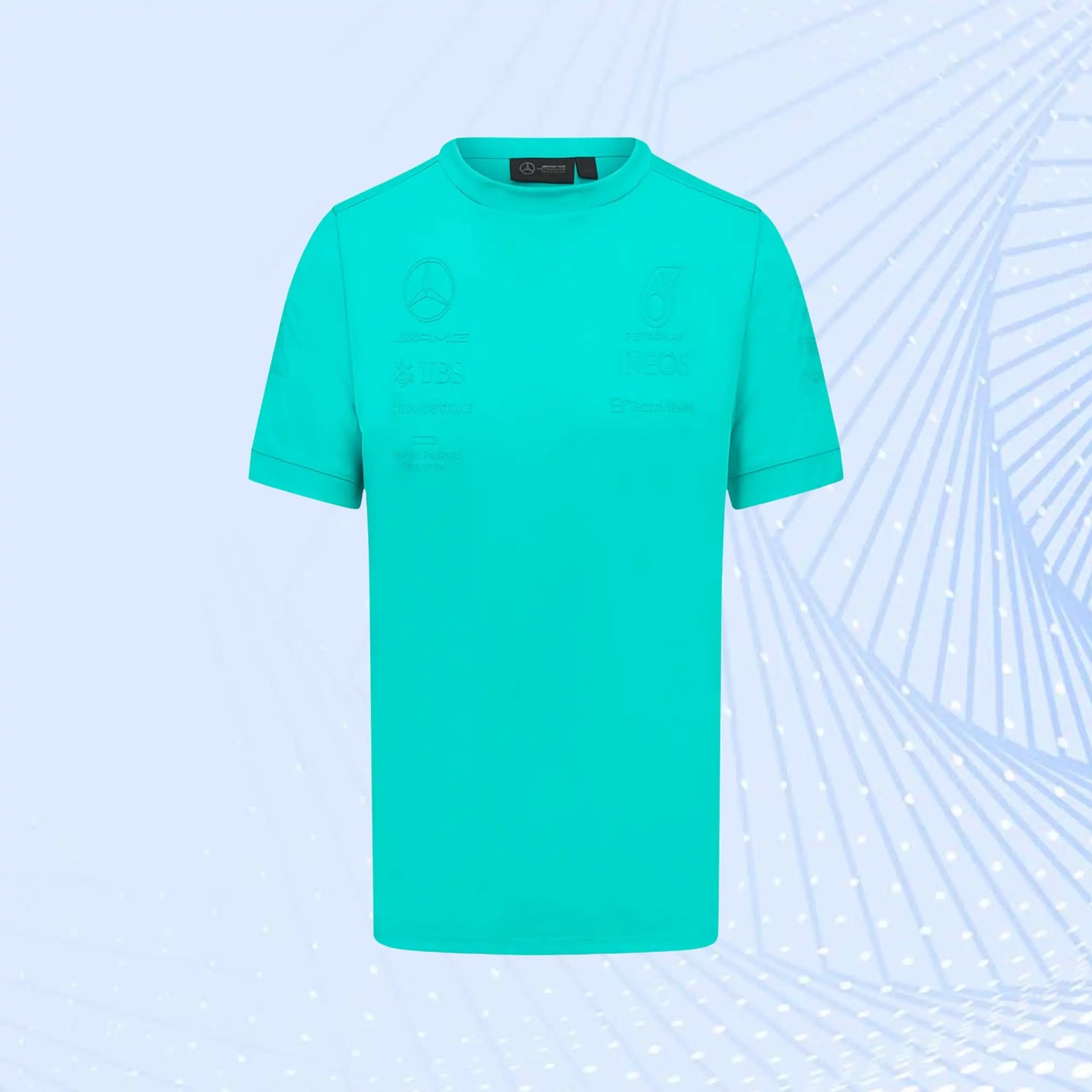 Mercedes AMG Petronas F1 2023 Team Stealth T-Shirt- Green - view 2