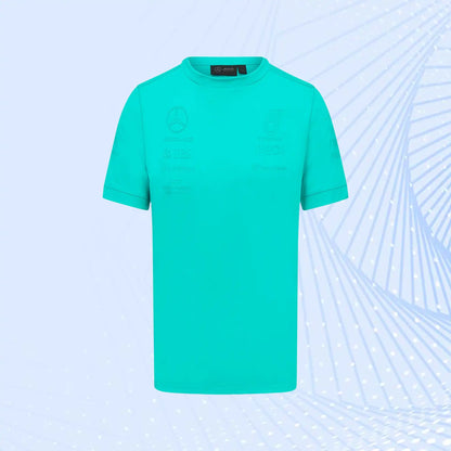 Mercedes AMG Petronas F1 2023 Team Stealth T-Shirt- Green - view 2