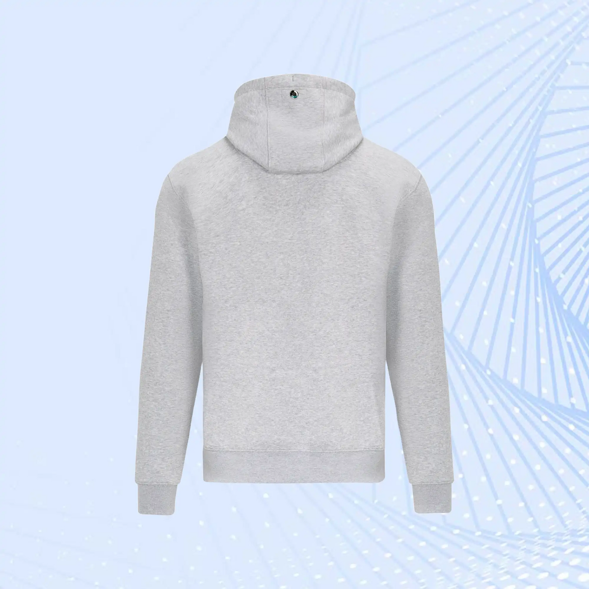 Mercedes AMG Petronas F1 Logo Hooded Sweat- Grey- Unisex - view 3