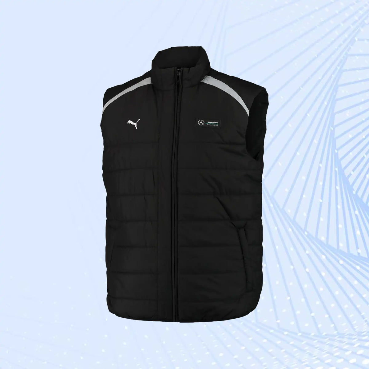 Mercedes AMG Petronas F1 Team Gilet by Puma- Black - view 2