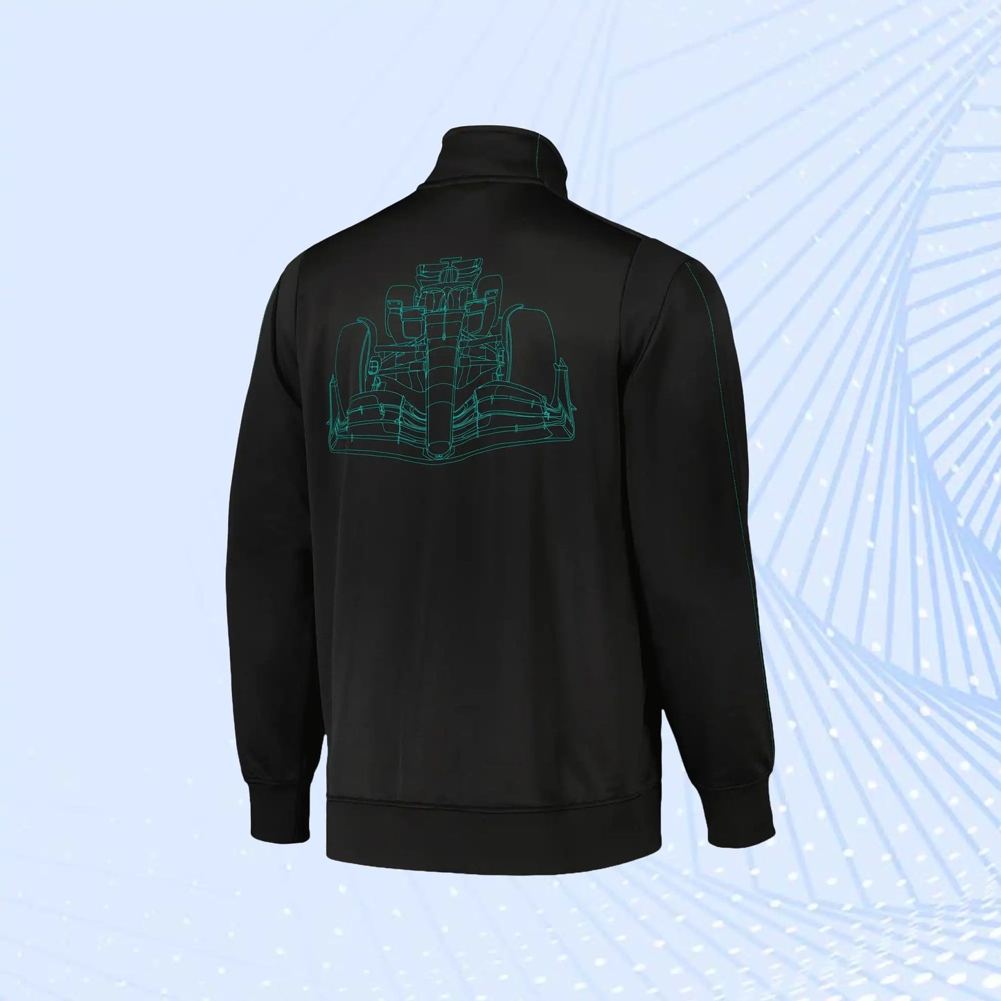 Mercedes AMG Petronas F1 Team MT7 Track Jacket by Puma- Black - view 3