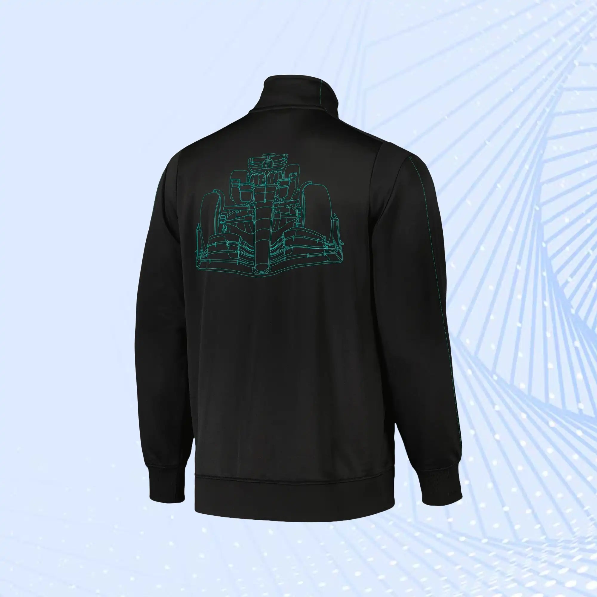 Mercedes AMG Petronas F1 Team MT7 Track Jacket by Puma- Black - view 3