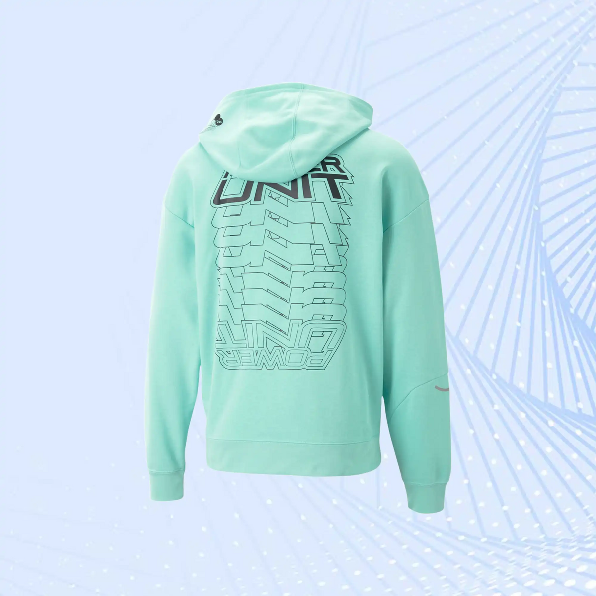 Mercedes AMG Petronas F1 Team Statement Hoodie by Puma- Green - view 3