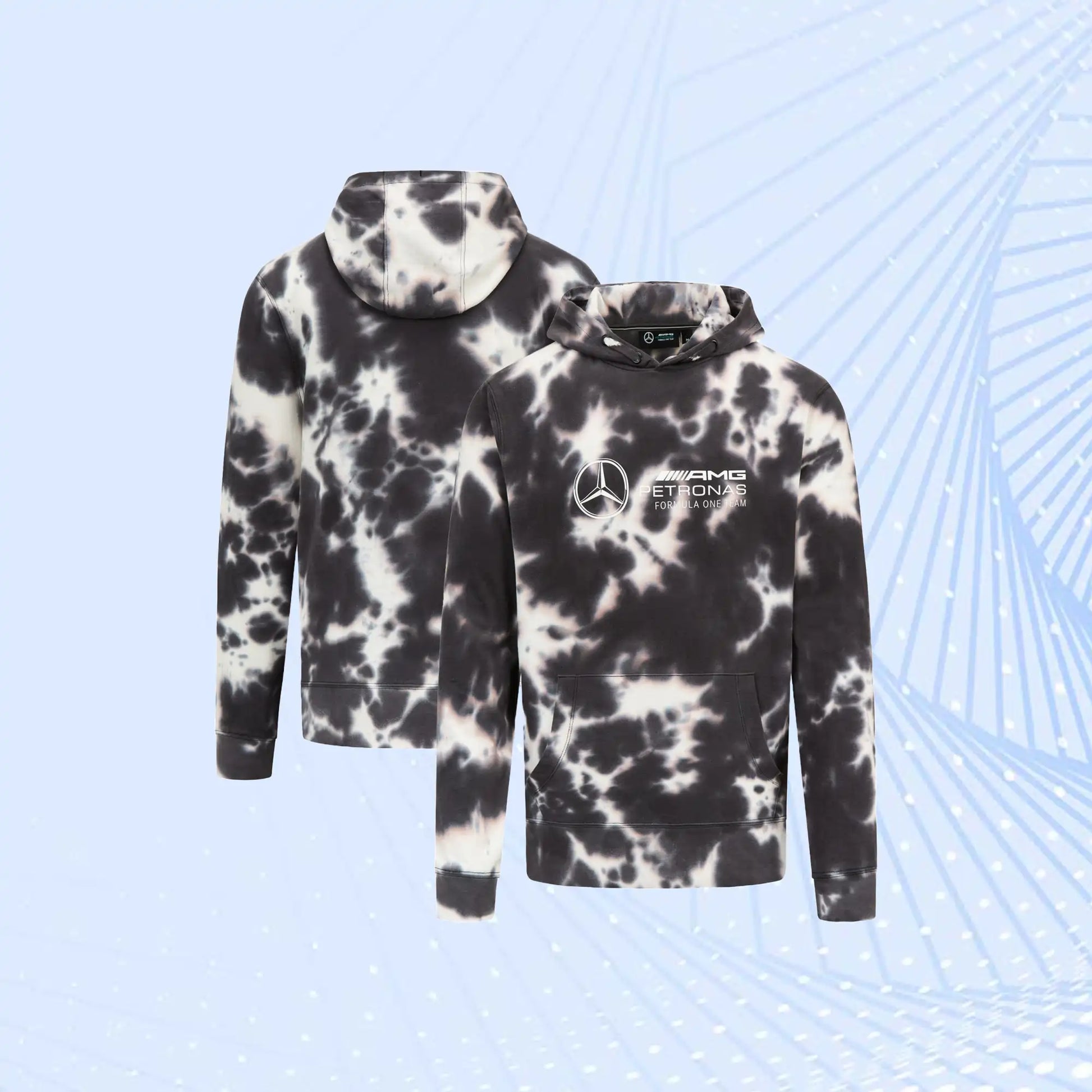 Mercedes AMG Petronas F1 Team Tie Dye Hoodie - view 1