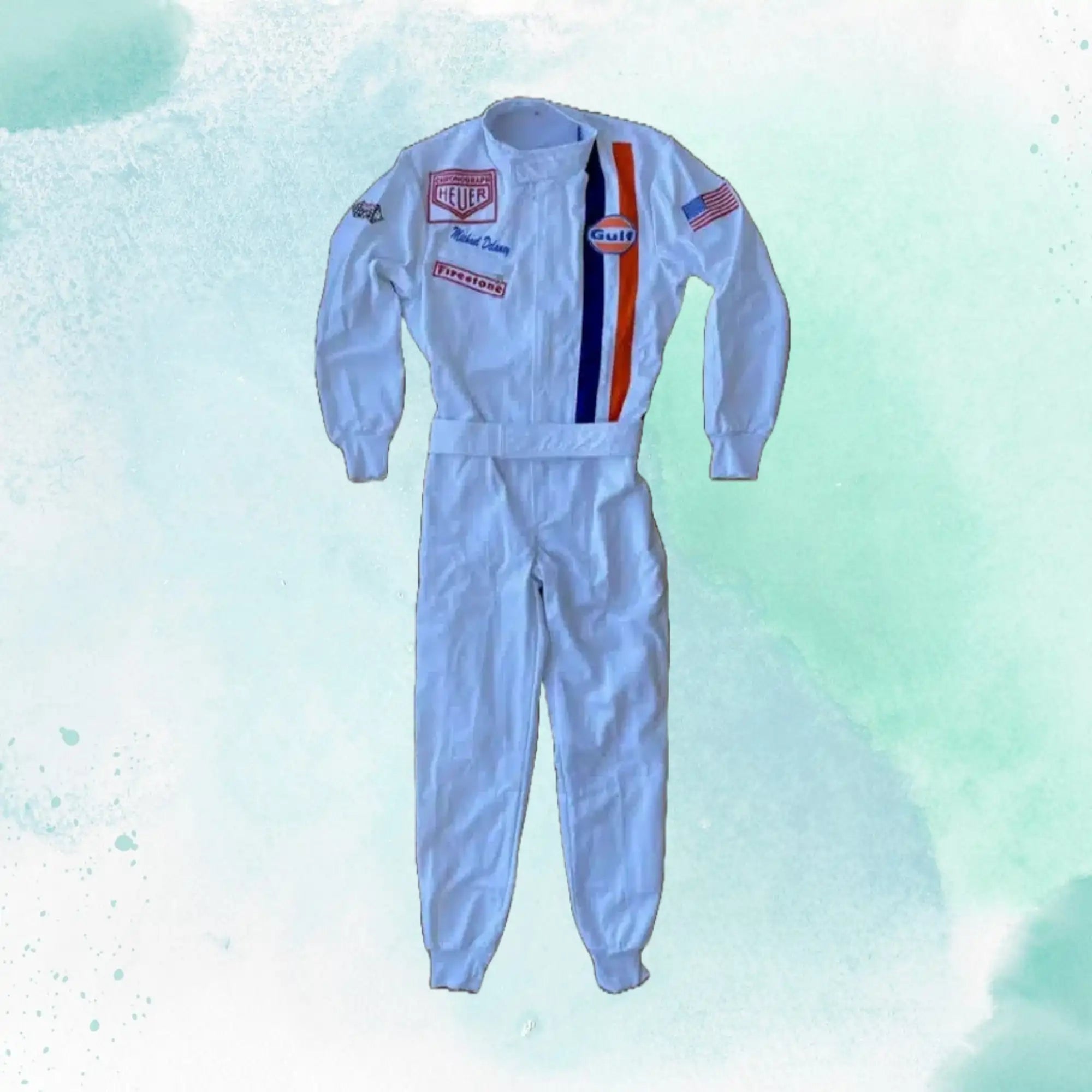 Michael Delaney Steve McQueen Le Mans 1971 Embroidery / Patch Replica Race Suit - view 1