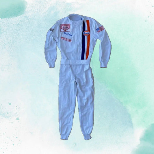 Michael Delaney Steve McQueen Le Mans 1971 Embroidery / Patch Replica Race Suit - view 1