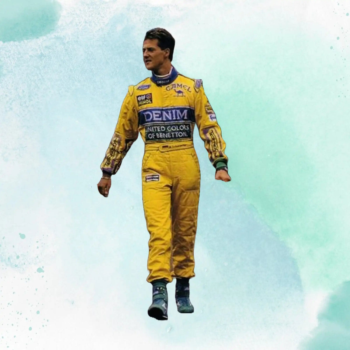 Michael Schumacher 1991 F1 Team Embroidery Replica Race Suit - view 1