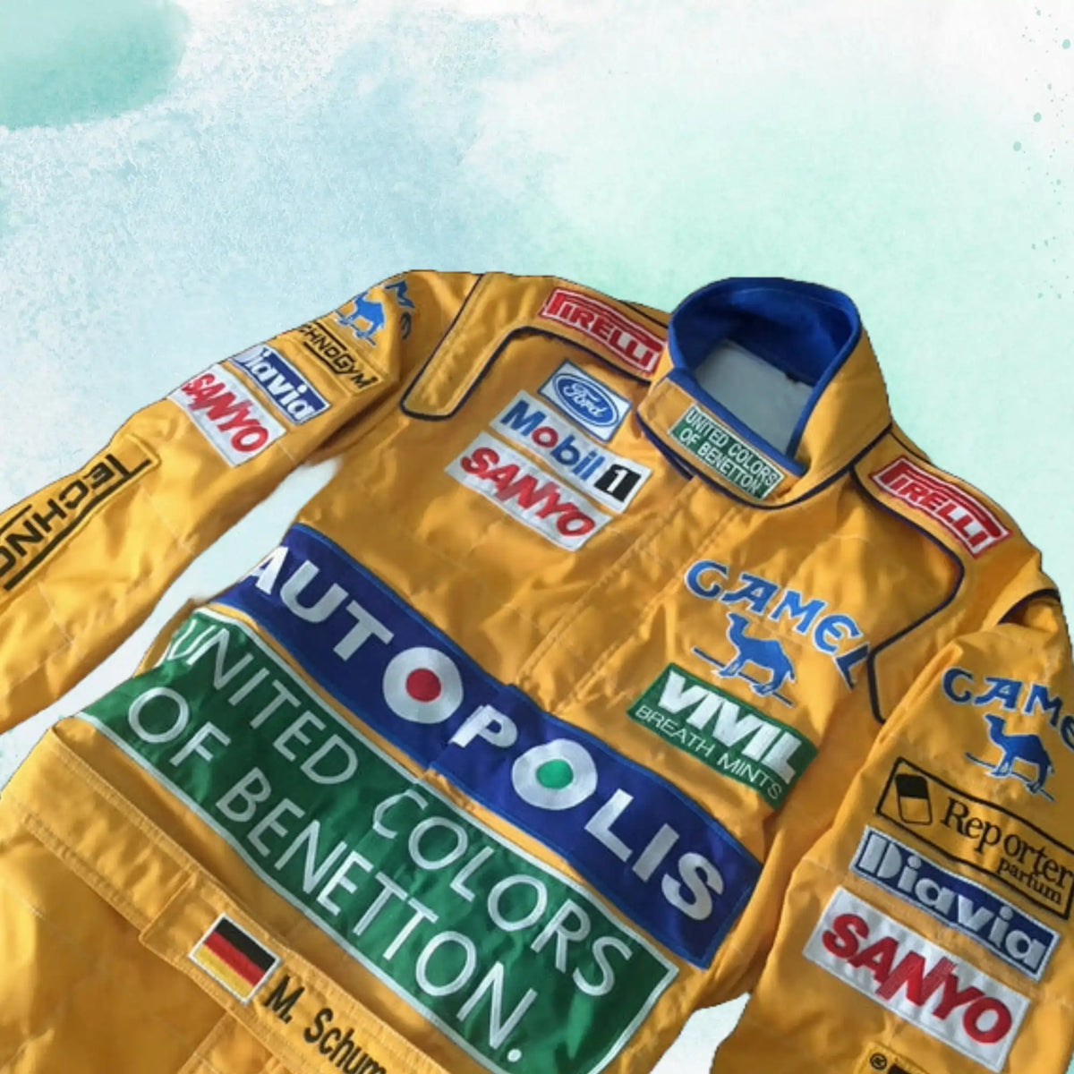 Michael Schumacher 1992 Embroidery / Patch Replica Race Suit / Benetton F1 - view 1