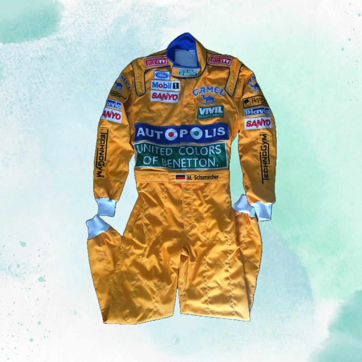 Michael Schumacher 1992 Embroidery / Patch Replica Race Suit / Benetton F1 - view 3