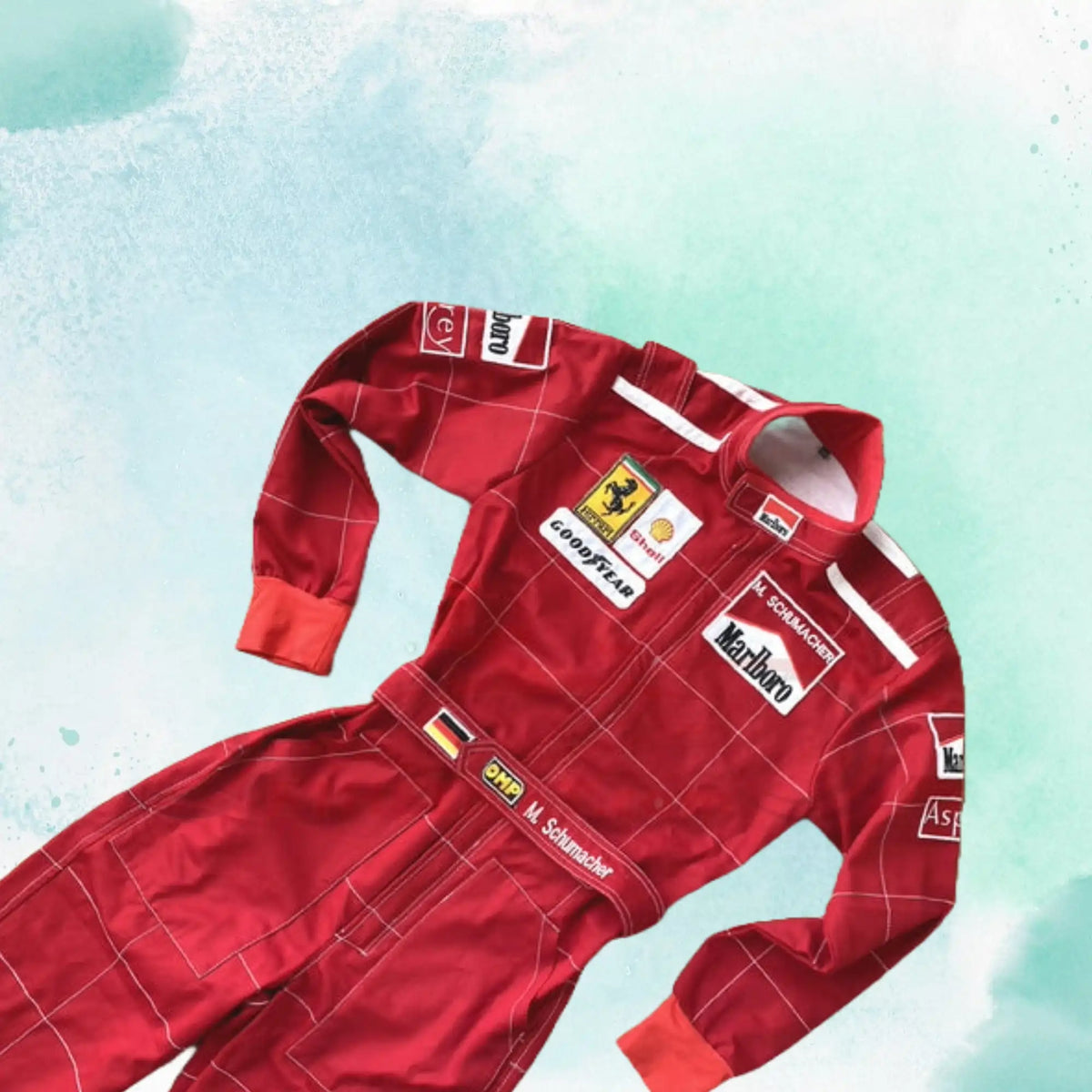 Michael Schumacher 1996 F1 Replica Patch Race Suit - view 1
