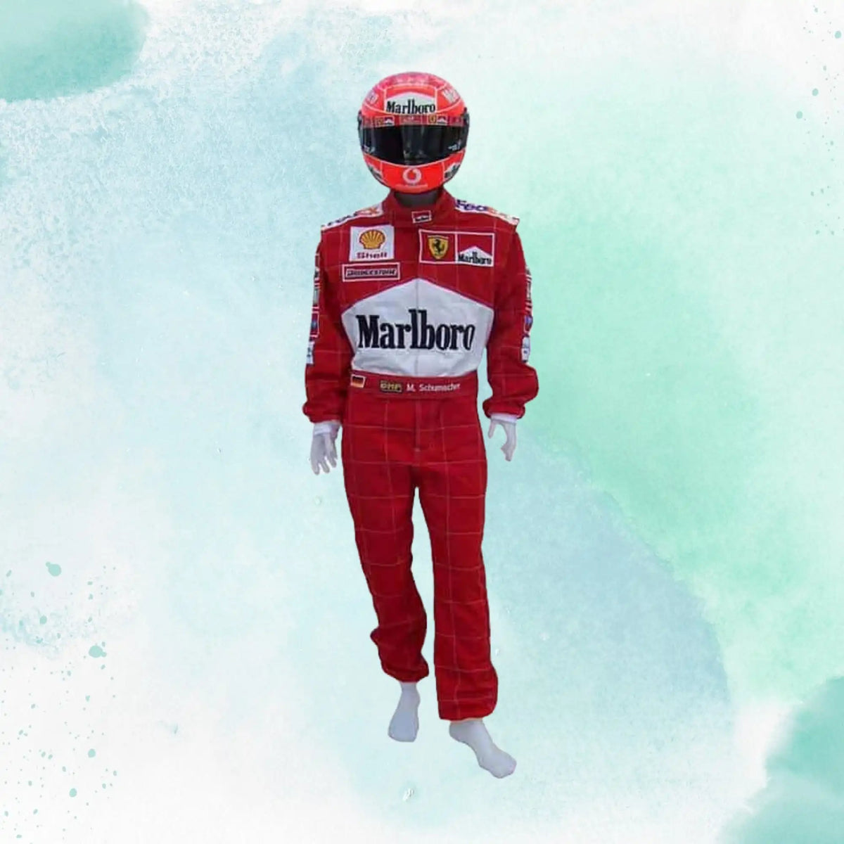 Michael Schumacher 2001 Ferrari F1 Embroidery / Patch Replica Race Suit - view 1