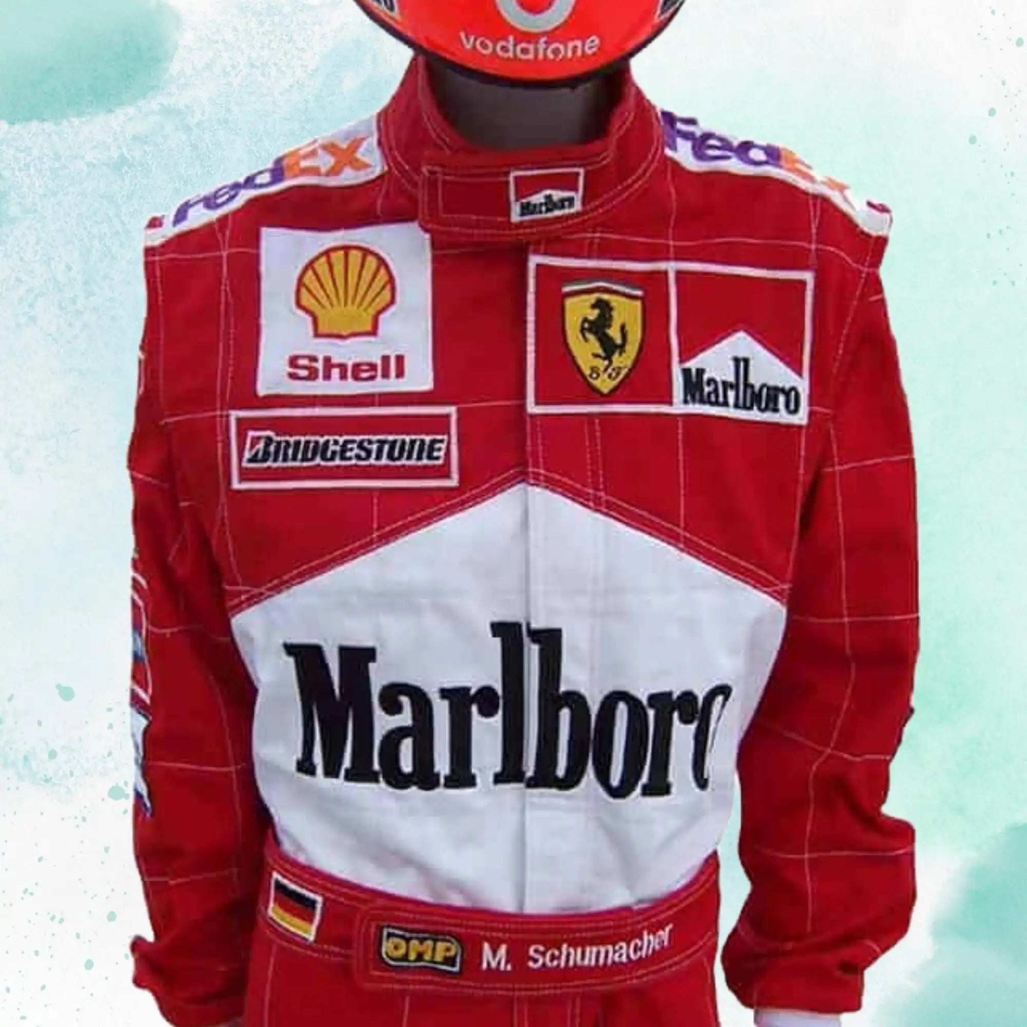 Michael Schumacher 2001 Ferrari F1 Embroidery / Patch Replica Race Suit - view 5