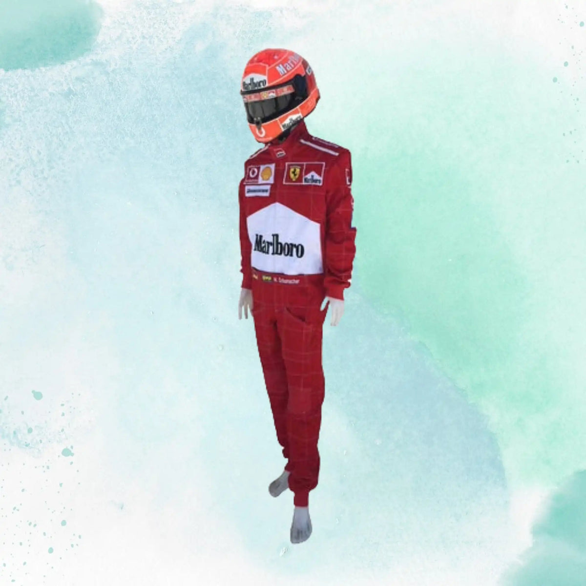 Michael Schumacher 2004 Ferrari F1 Replica Embroidery Race Suit - view 1