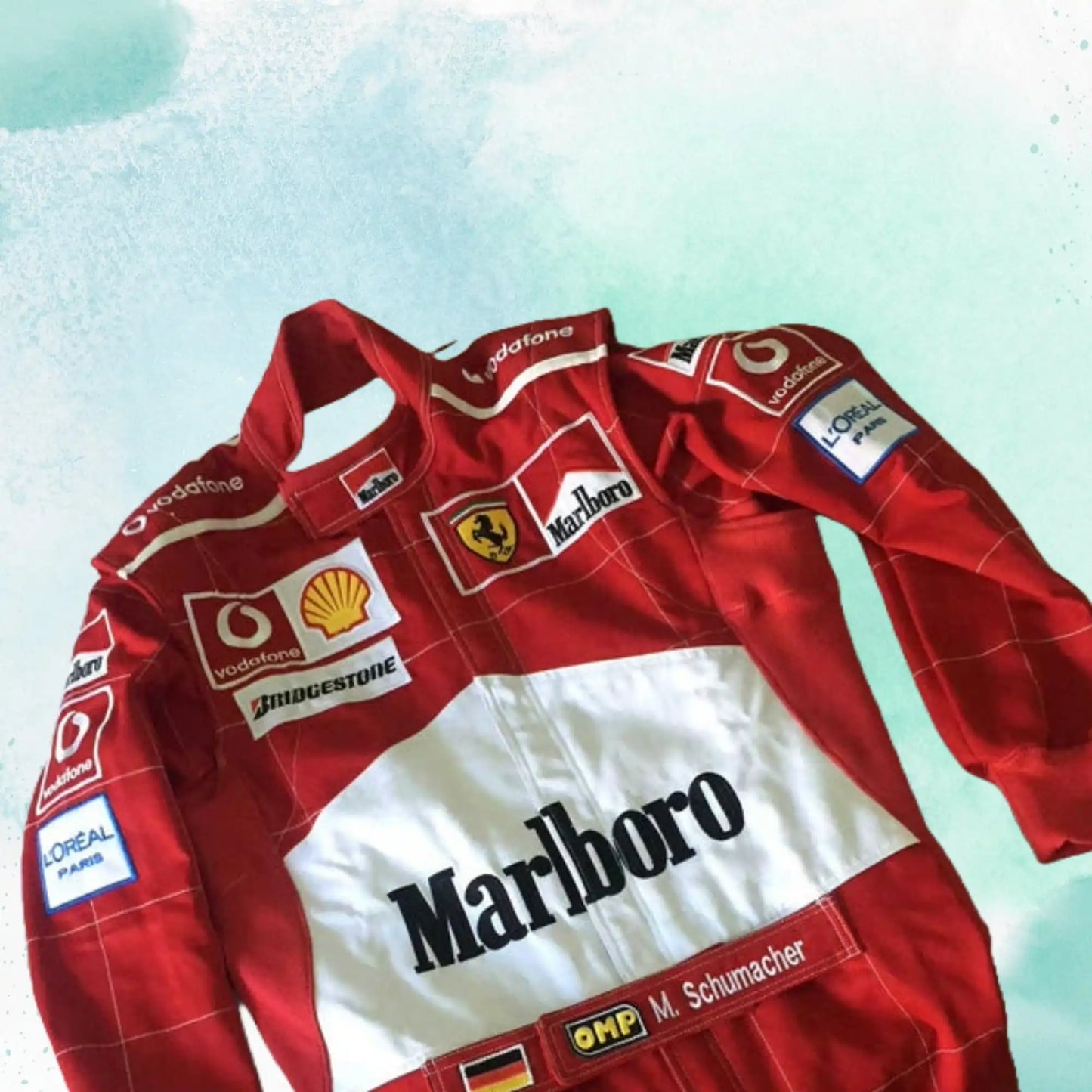 Michael Schumacher 2004 Ferrari F1 Replica Embroidery Race Suit - view 3