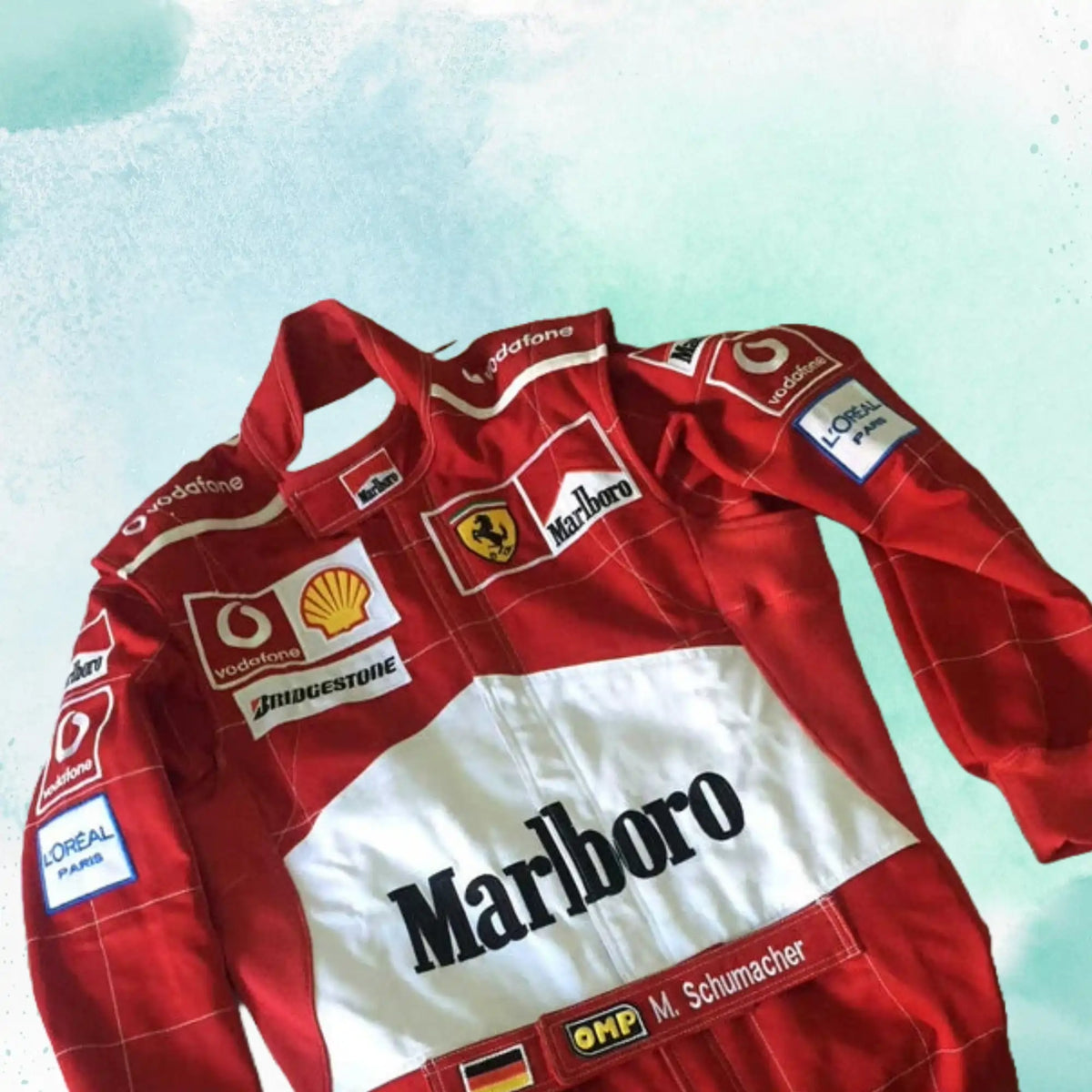 Michael Schumacher 2004 Ferrari F1 Replica Embroidery Race Suit - view 3