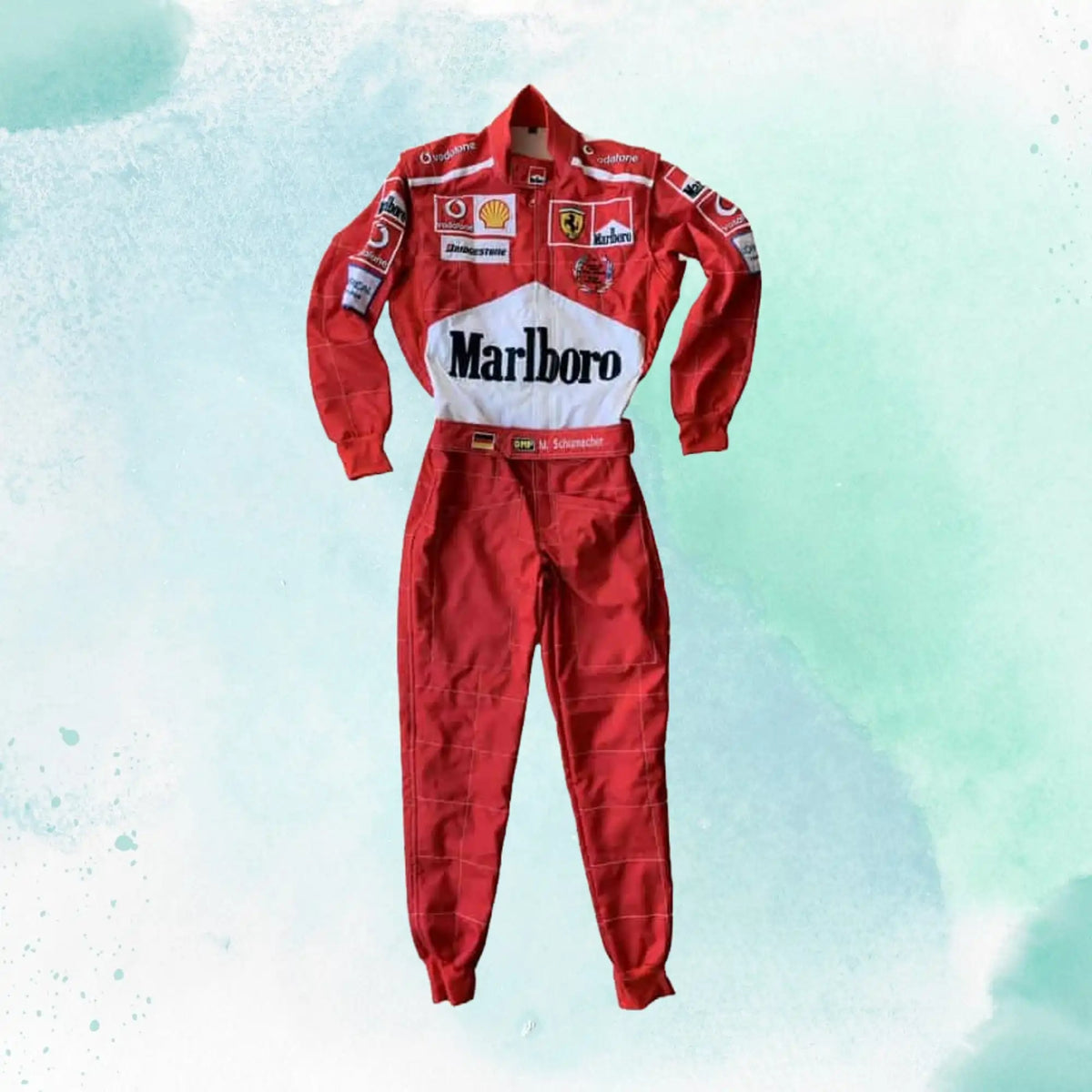 Michael Schumacher 2005 World champion Ferrari F1 Replica Embroidery Race Suit - view 1