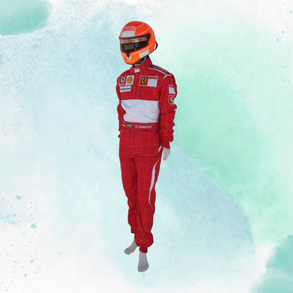 Michael Schumacher 2006 BAR CODE Ferrari F1 Replica Embroidery Race Suit - view 2