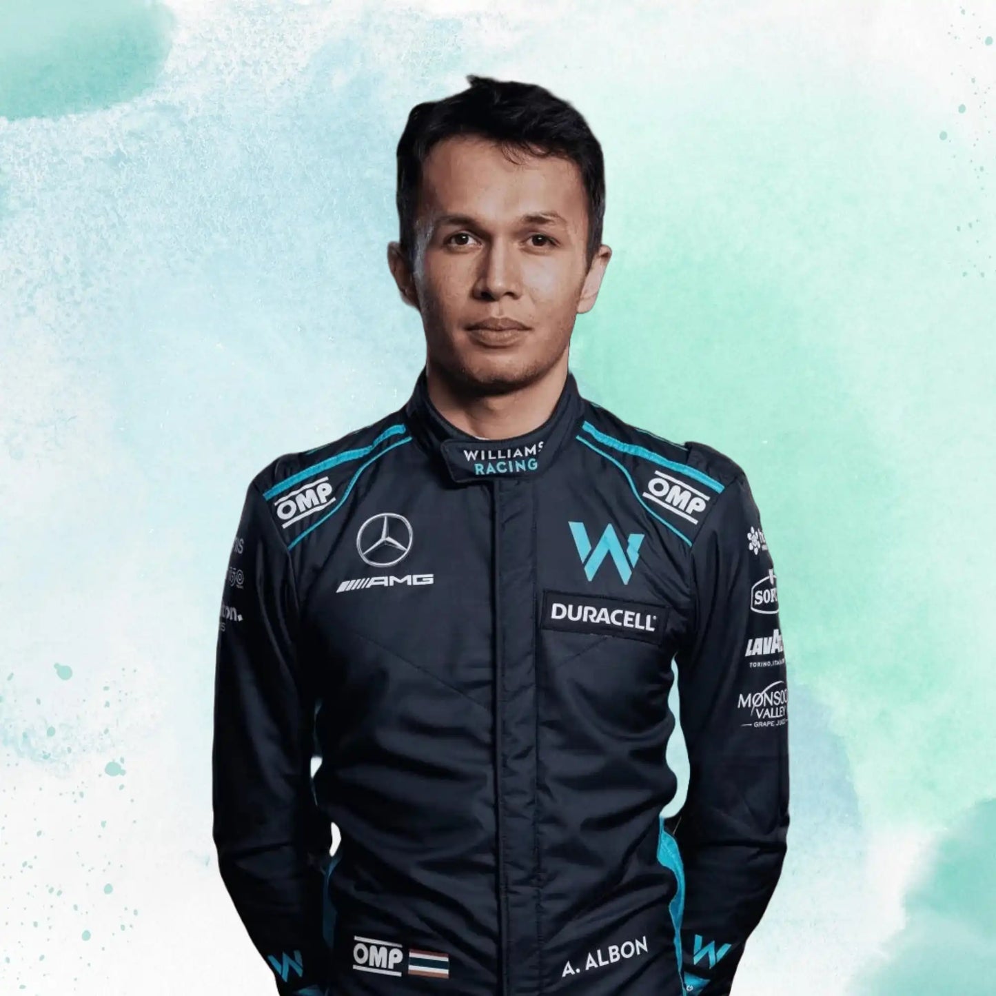 New 2022 Alexander Albon F1 Team Replica Race Suit Williams Racing - view 2