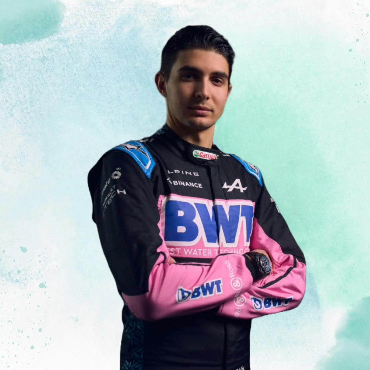 New 2023 Esteban Ocon BWT Team Alpine Replica Racing Suit F1 Team - view 1