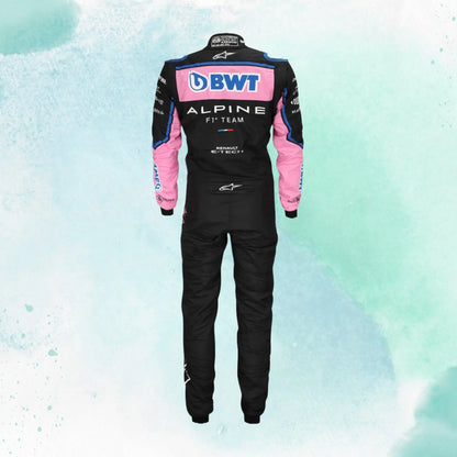 New 2023 Esteban Ocon BWT Team Alpine Replica Racing Suit F1 Team - view 3