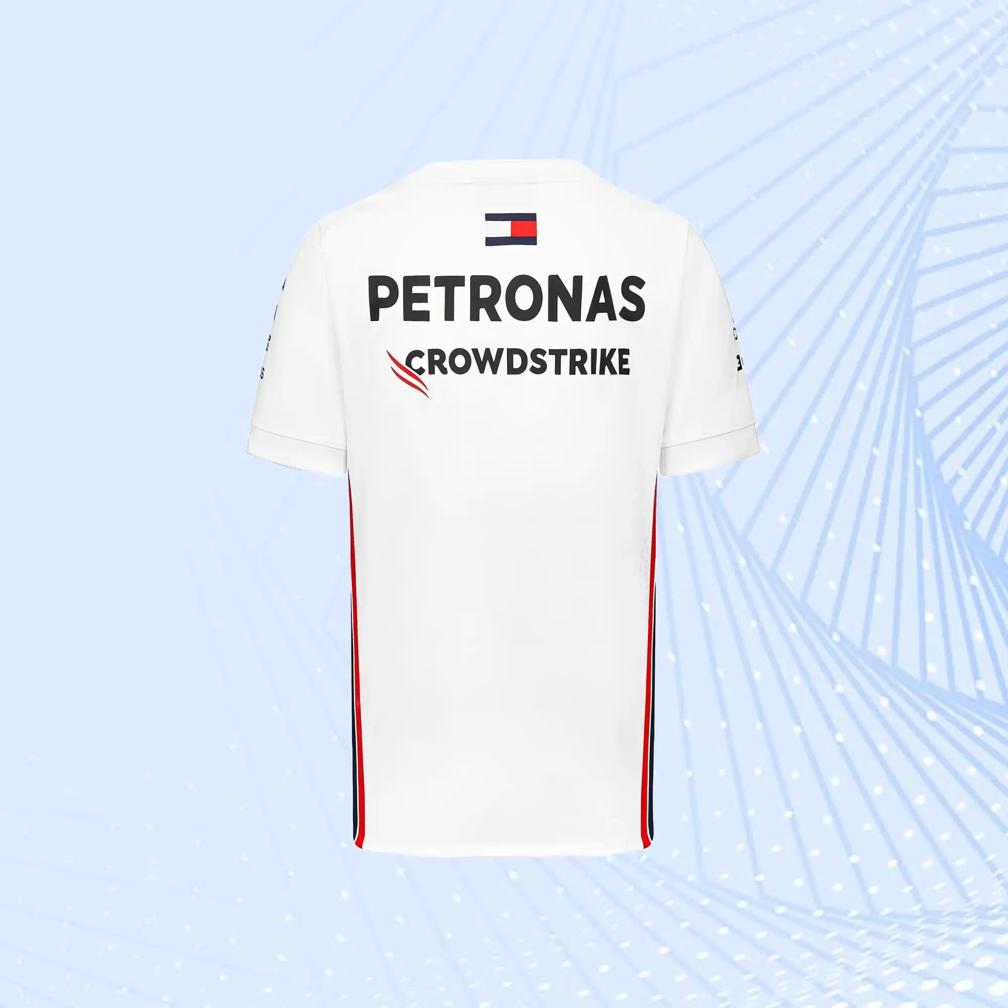 New 2023 Mercedes AMG Petronas F1 Team Driver T-Shirt- White - view 3