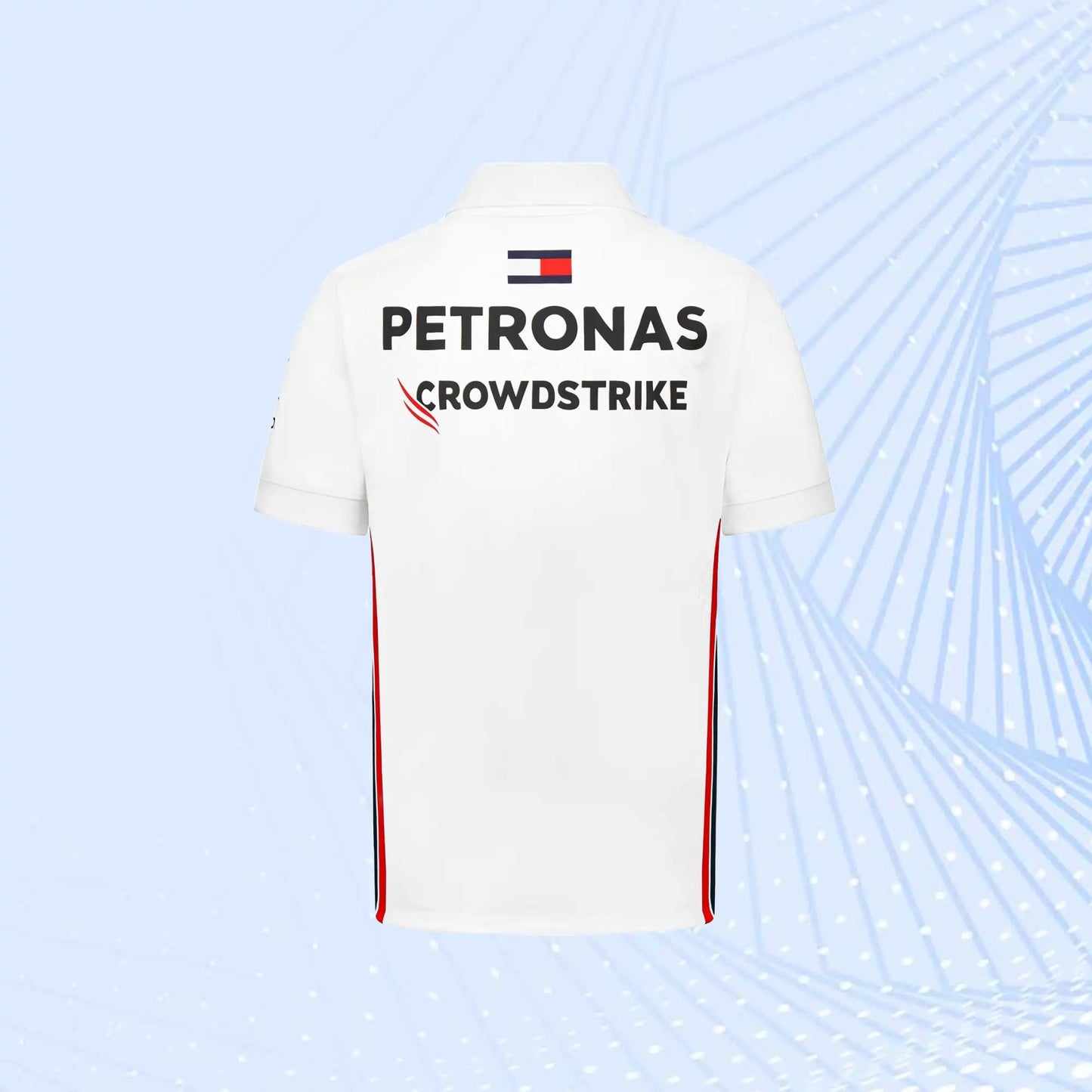 New 2023 Mercedes AMG Petronas F1 Team Polo- White - view 3