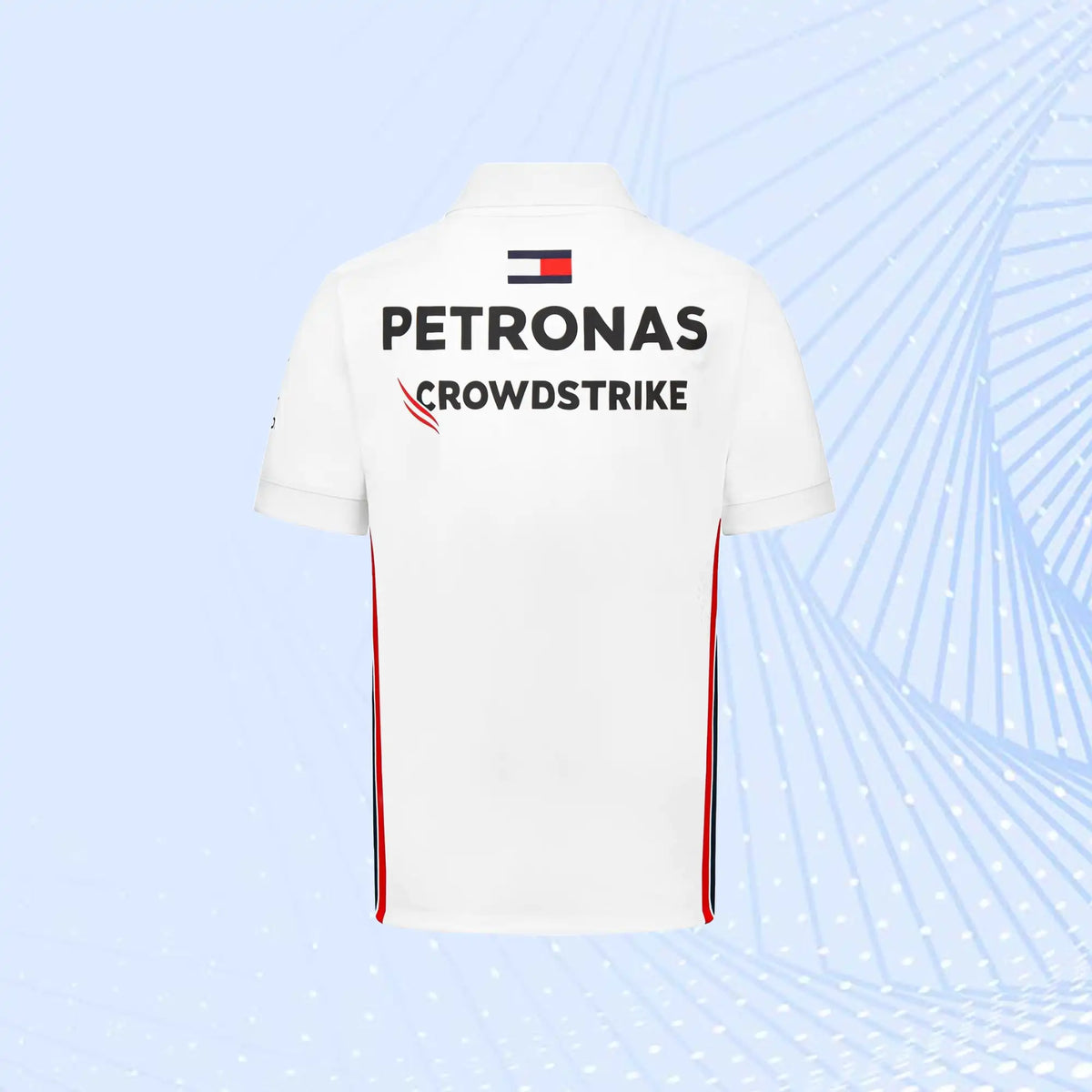 New 2023 Mercedes AMG Petronas F1 Team Polo- White - view 3