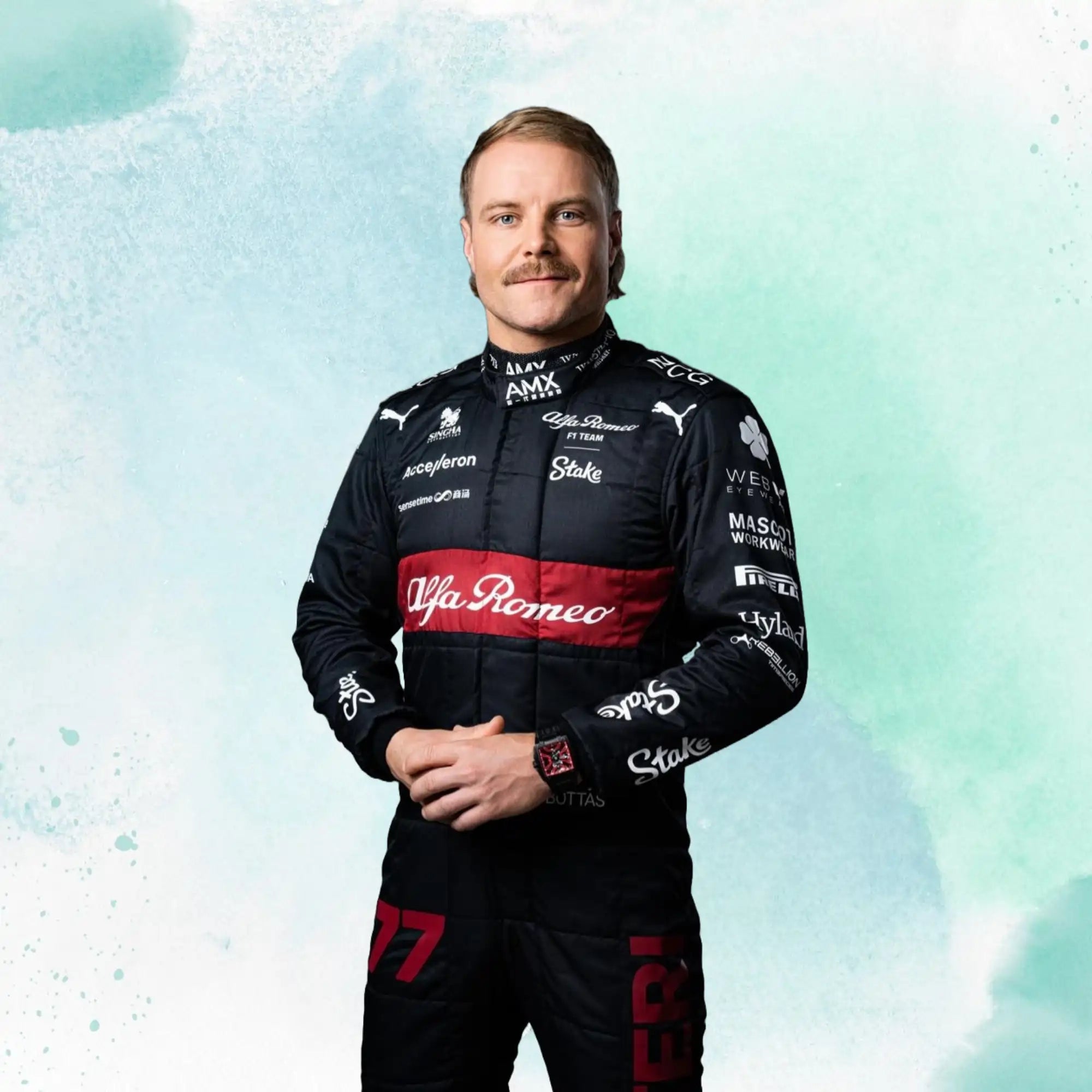 New 2023 Valtteri Bottas F1 Team Alfa Romeo Replica Race Suit - view 2