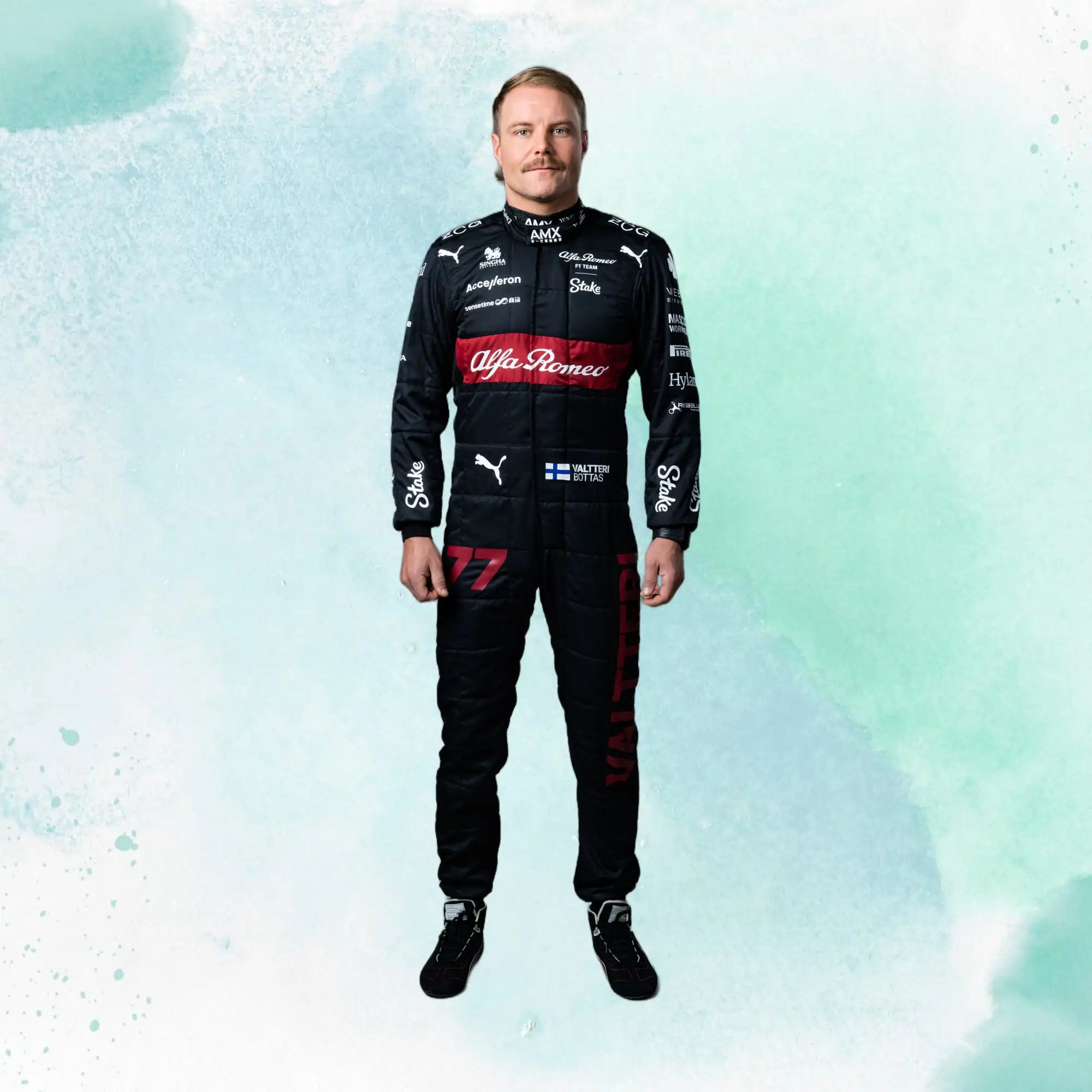 New 2023 Valtteri Bottas F1 Team Alfa Romeo Replica Race Suit - view 4