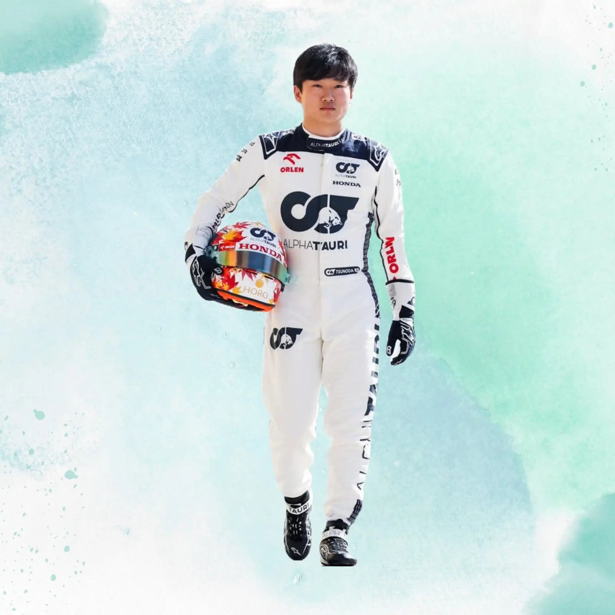 New 2023 Yuki Tsunoda Replica Race Suit F1 Team Alphatauri - view 1