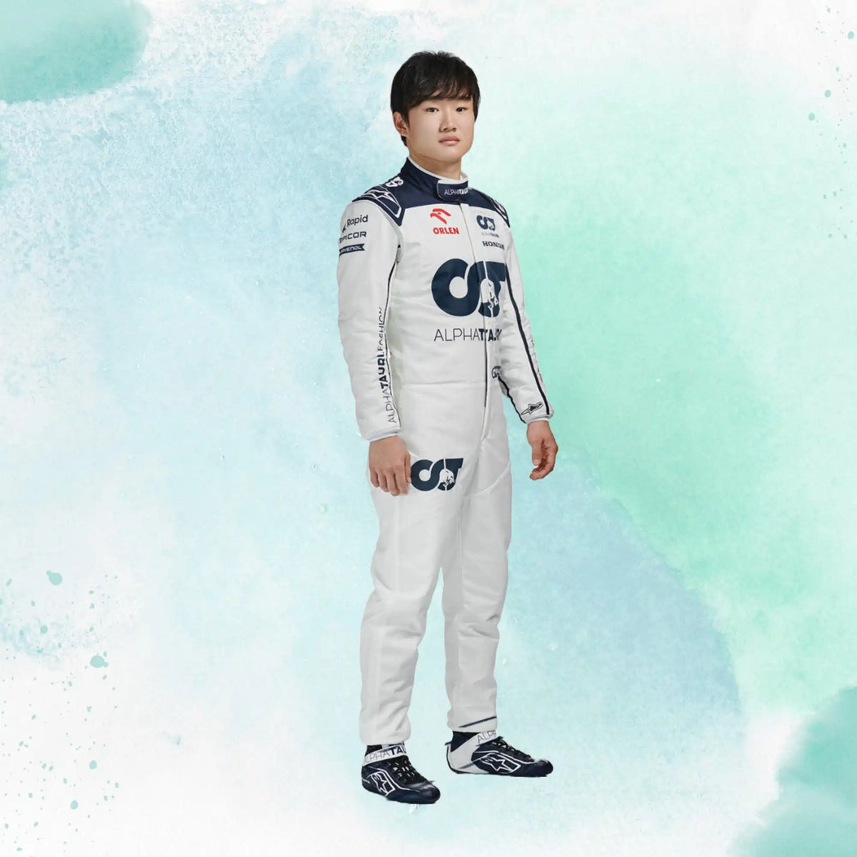New 2023 Yuki Tsunoda Replica Race Suit F1 Team Alphatauri - view 2