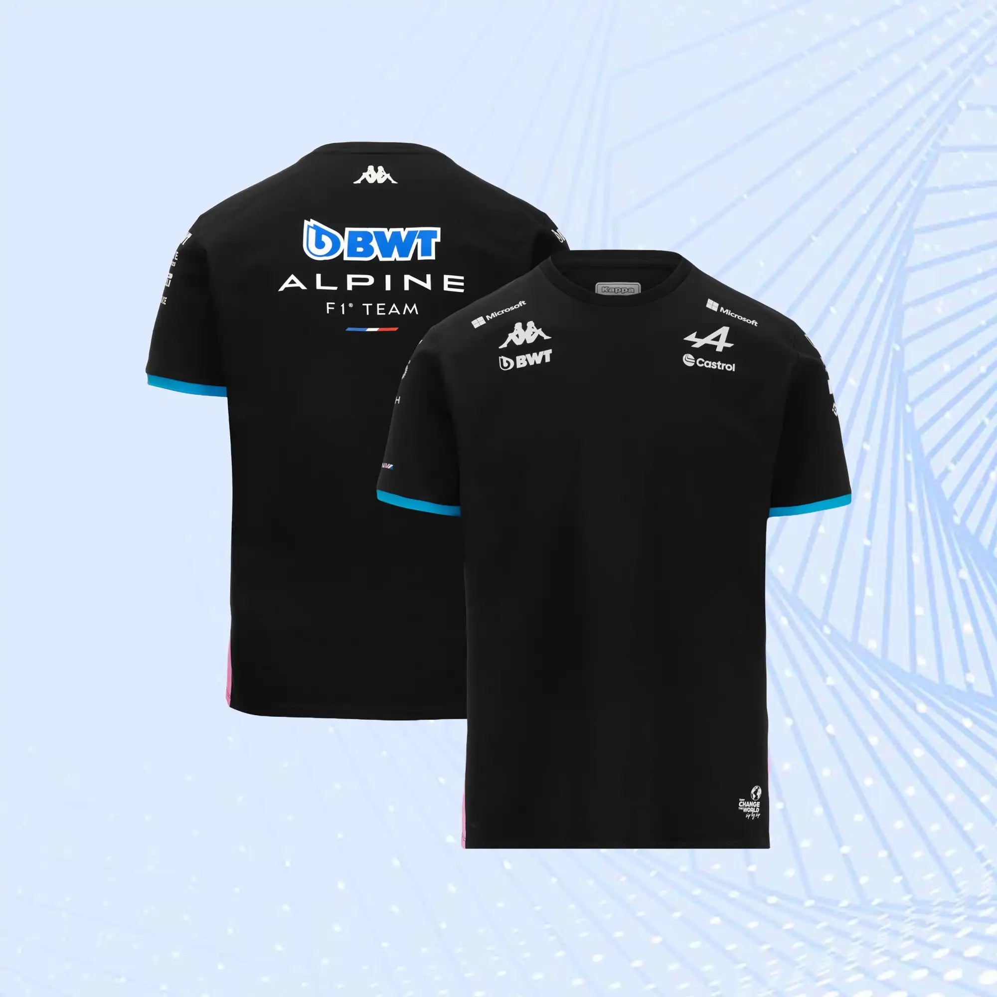 New 2024 Alpine F1 Team T-Shirt- Black - view 1