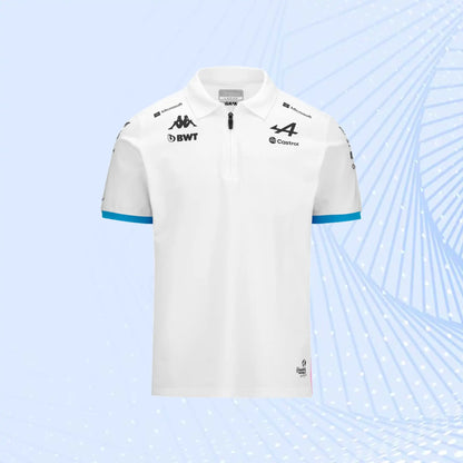 New 2024 BWT Alpine F1 Team 2024 Polo- White - view 2