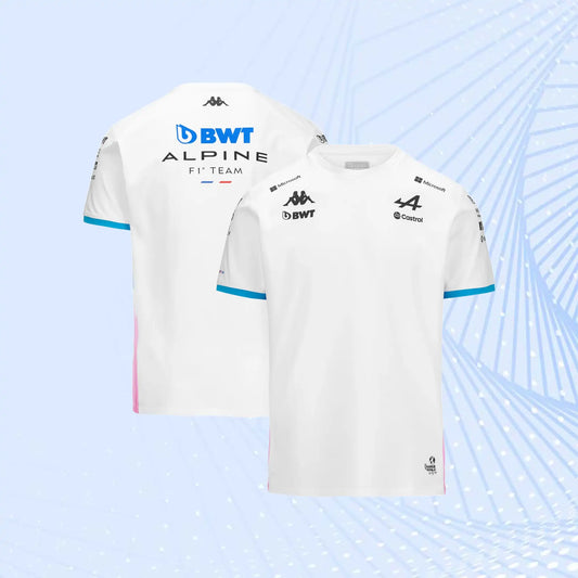 New 2024 F1 Team Alpine F1 Team T-Shirt- White - view 1