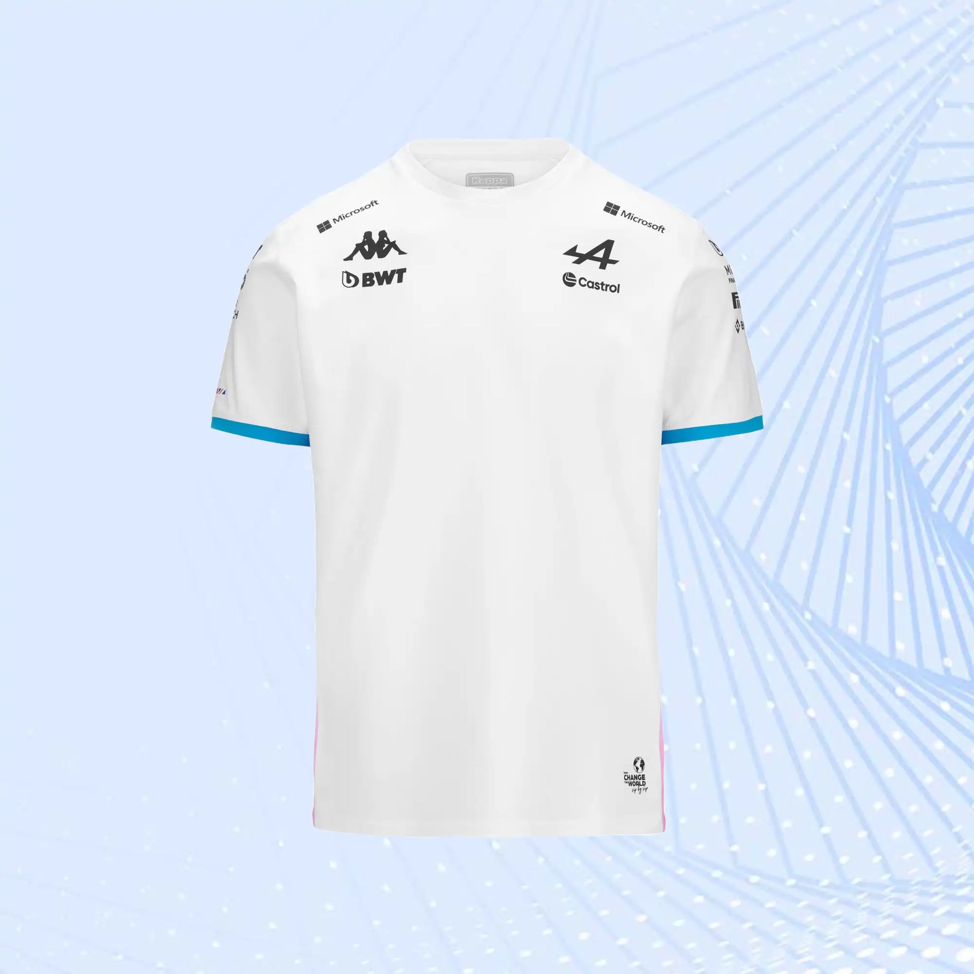 New 2024 F1 Team Alpine F1 Team T-Shirt- White - view 2