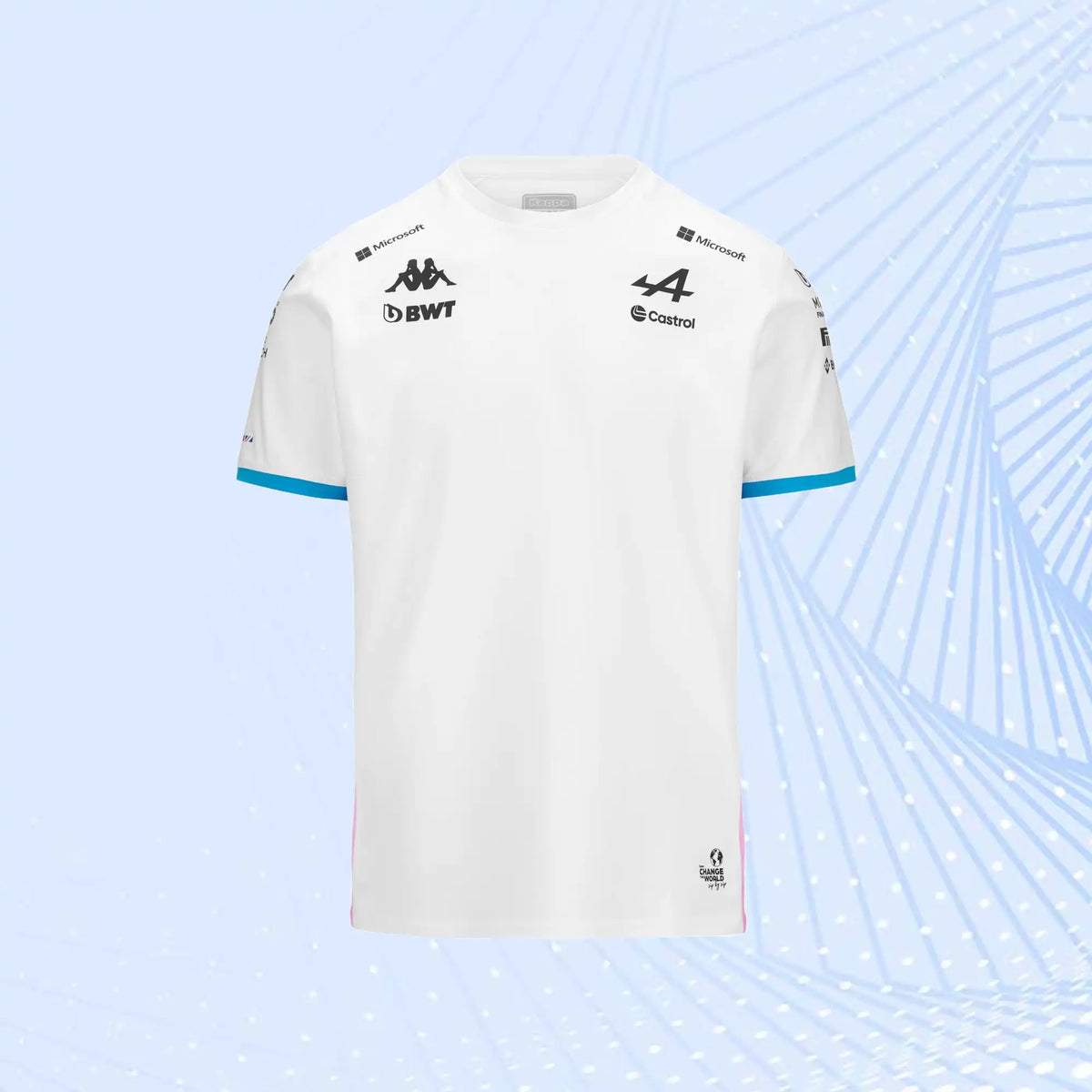 New 2024 F1 Team Alpine F1 Team T-Shirt- White - view 2