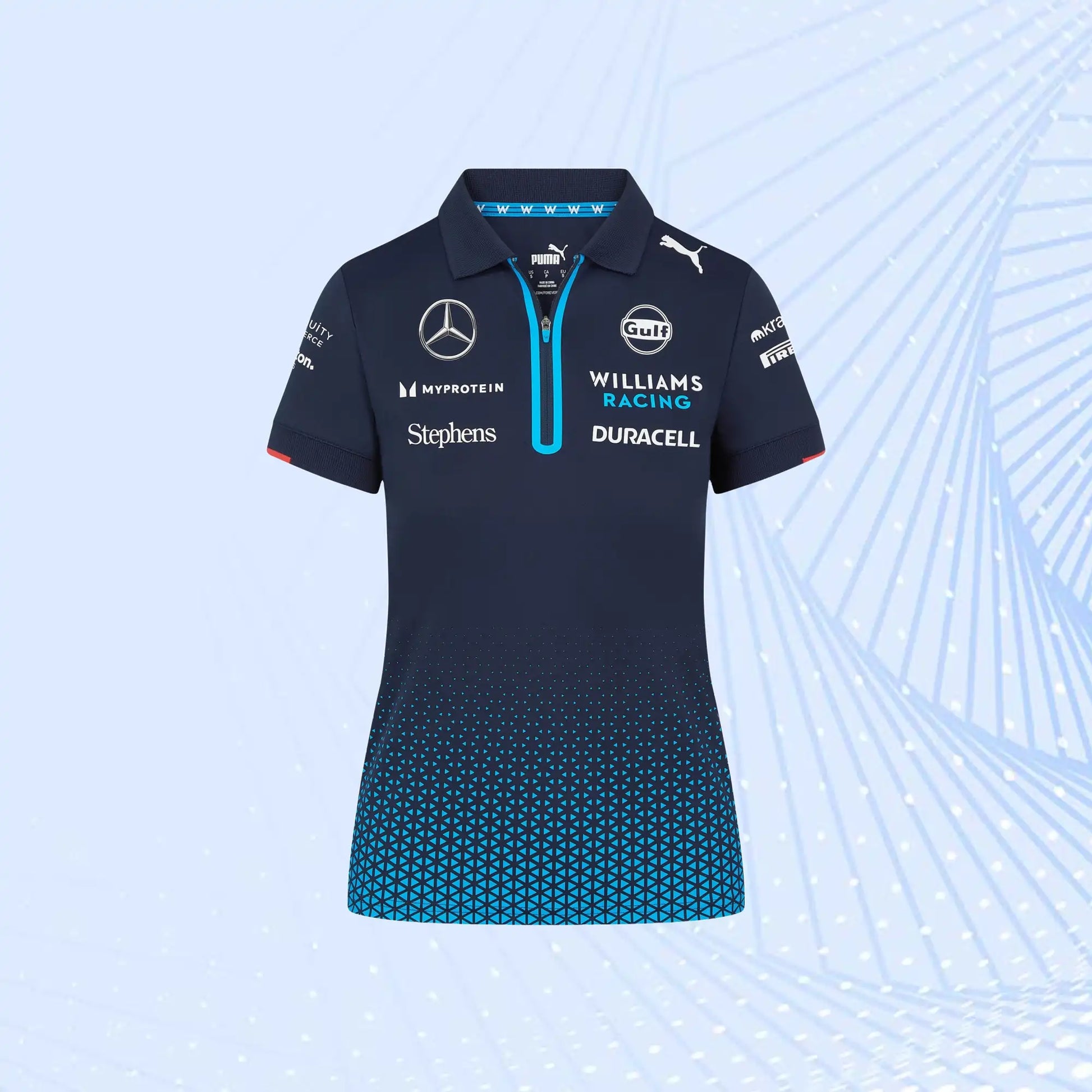 New 2024 F1 Team Williams Racing Team Polo- Navy - view 2