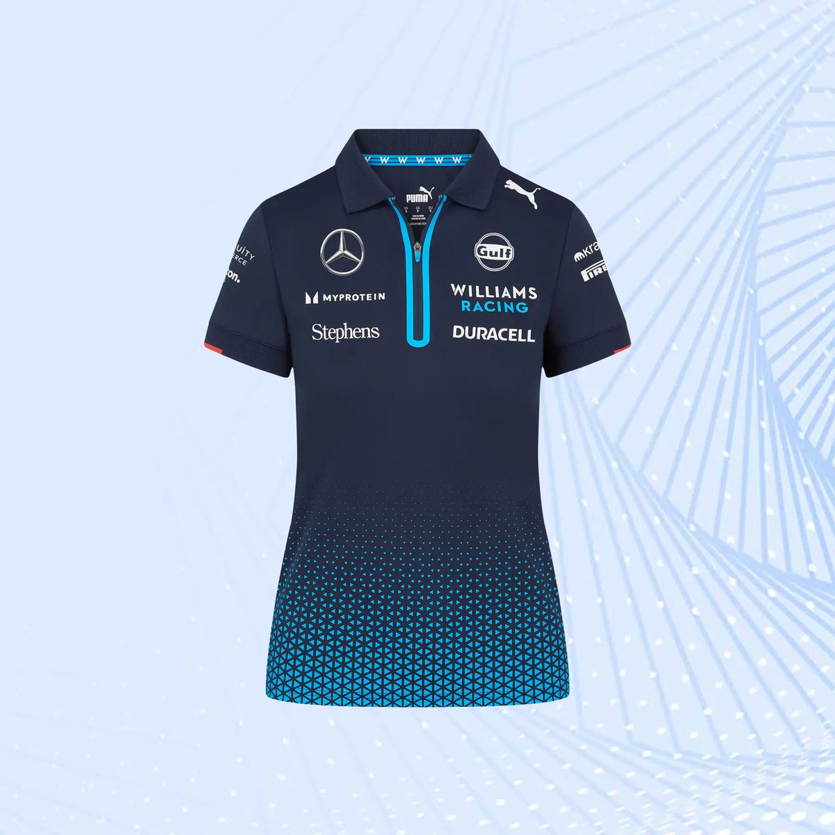 New 2024 F1 Team Williams Racing Team Polo- Navy - view 2