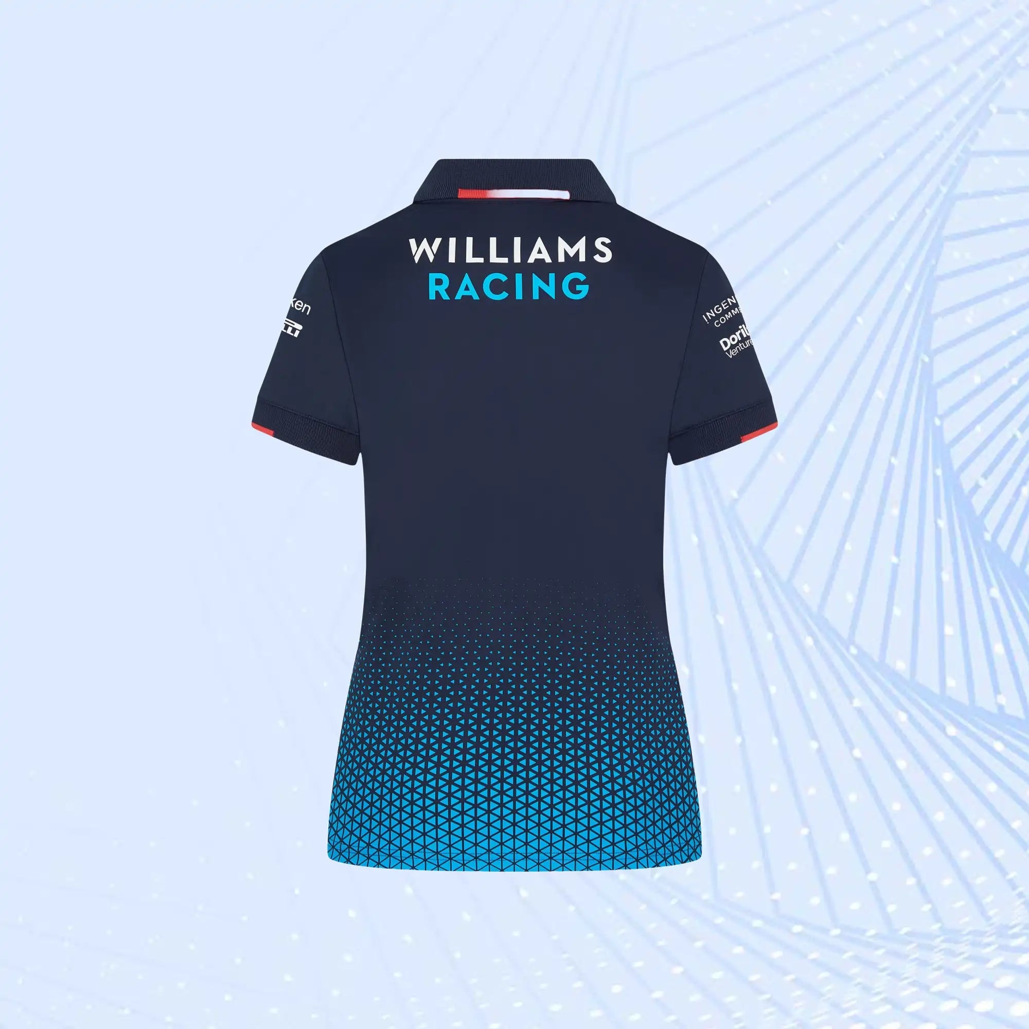 New 2024 F1 Team Williams Racing Team Polo- Navy - view 3